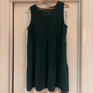 ⭐️SHEIN Emerald Sleeveless tiered Dress